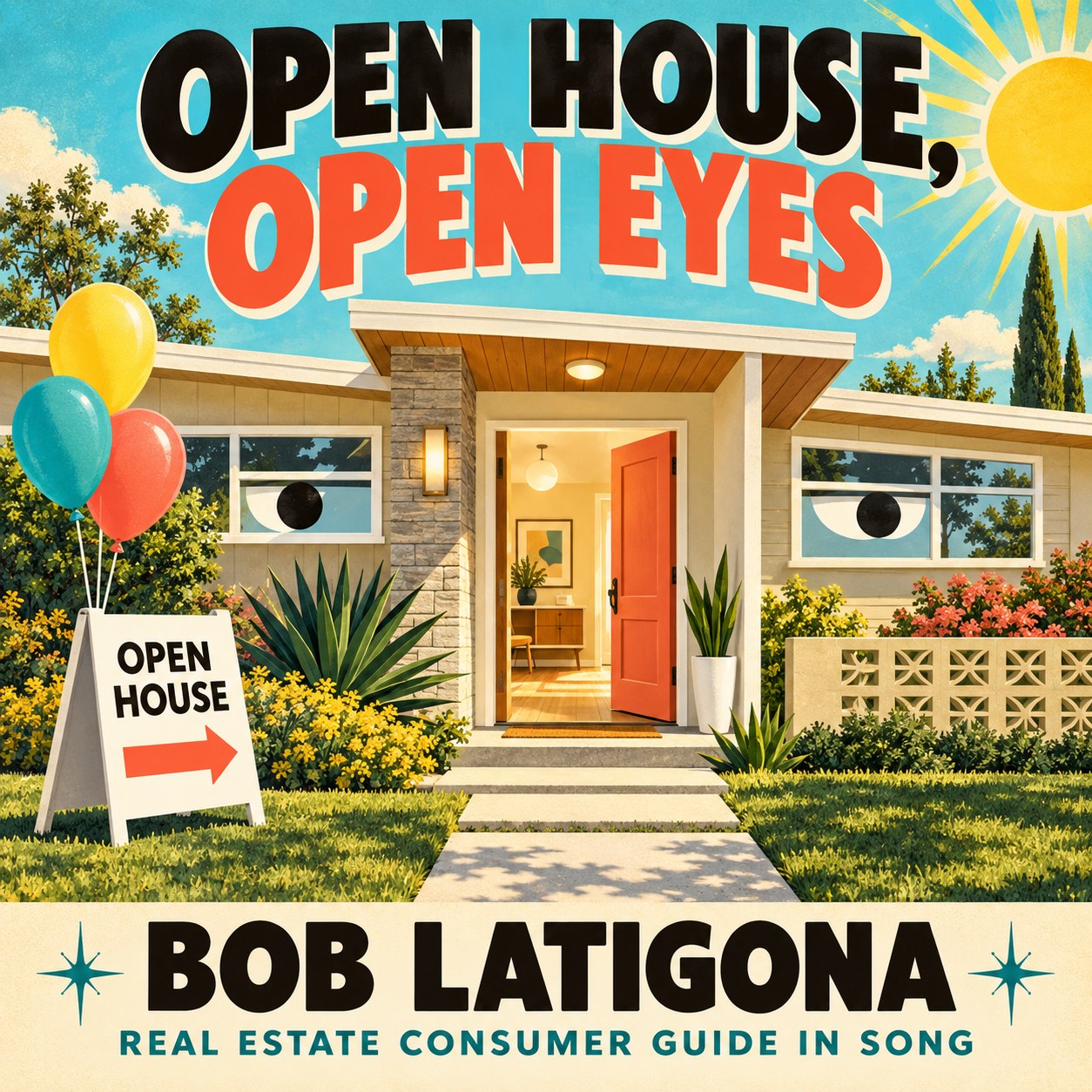 Cover art for Open House, Open Eyes by Bob Latigona