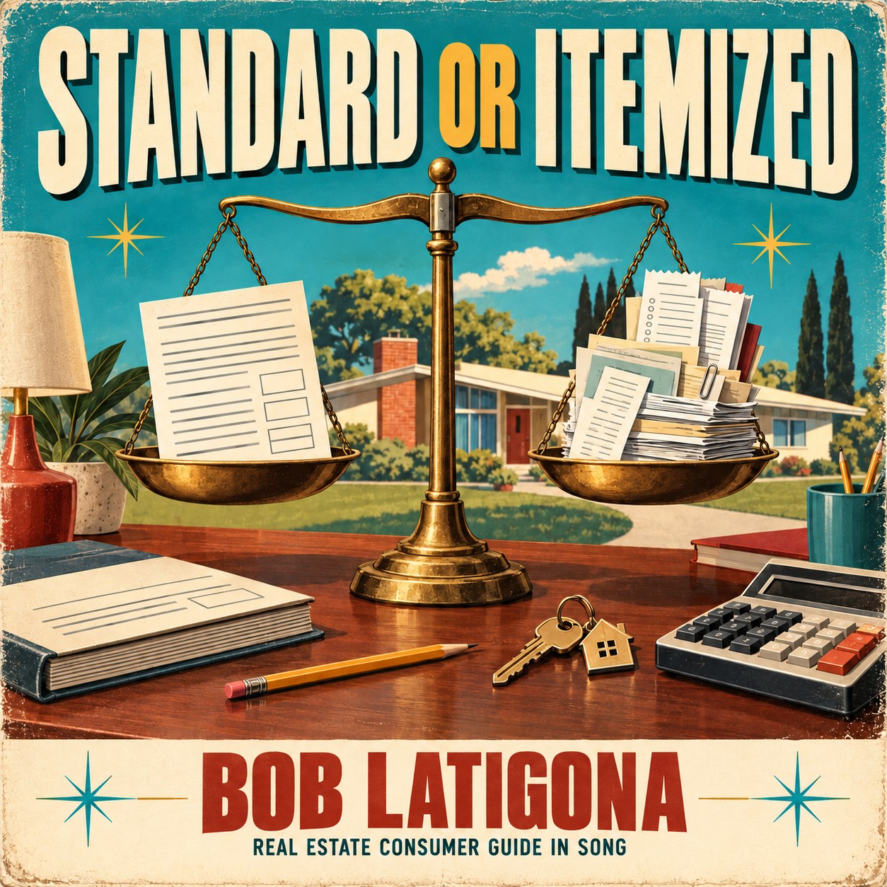 Cover art for Standard or Itemized by Bob Latigona