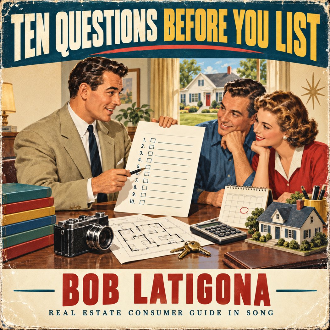 Cover art for Ten Questions Before You List by Bob Latigona